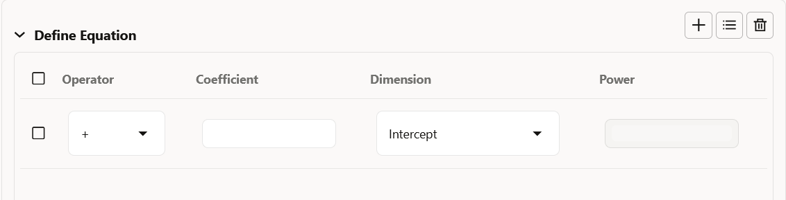 Define Equation Section Define Equation Section