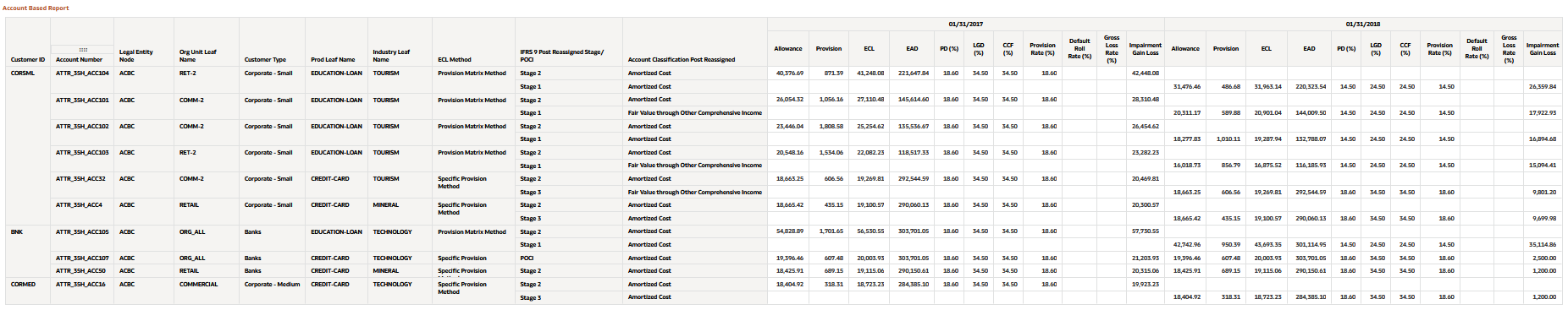 Account Based Report Account Based Report