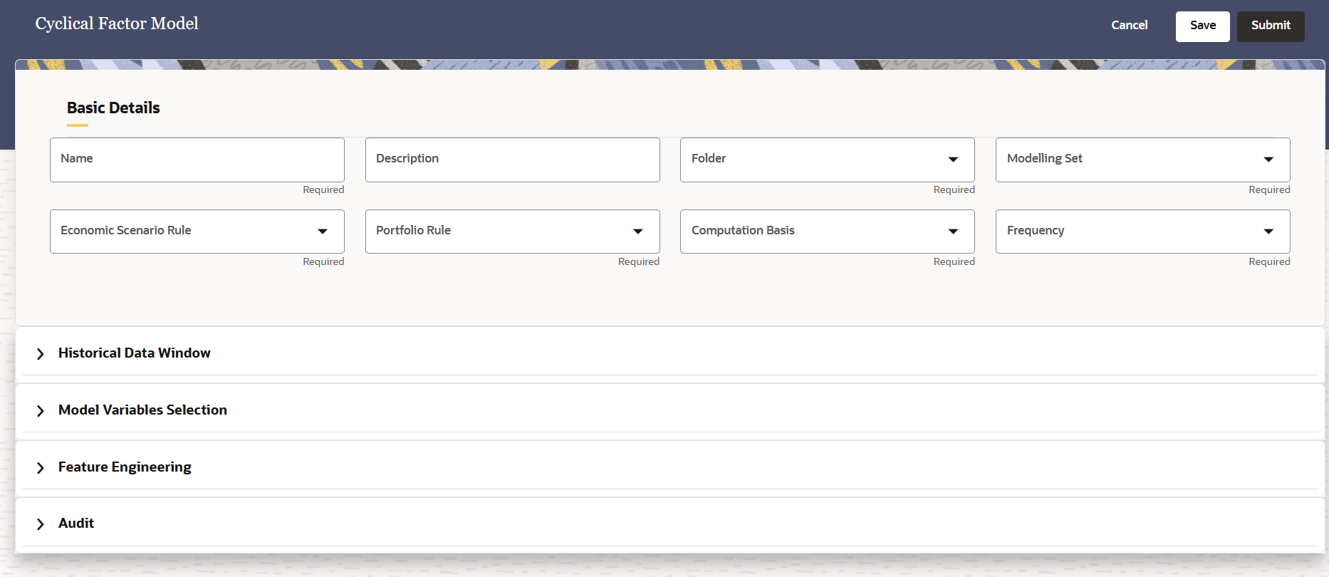 Cyclical Factor Model - Basic Details Cyclical Factor Model - Basic Details