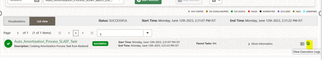 View the Process Information