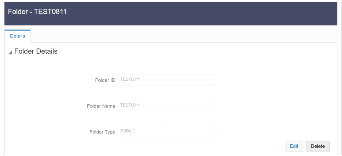 Folder Details Folder Details