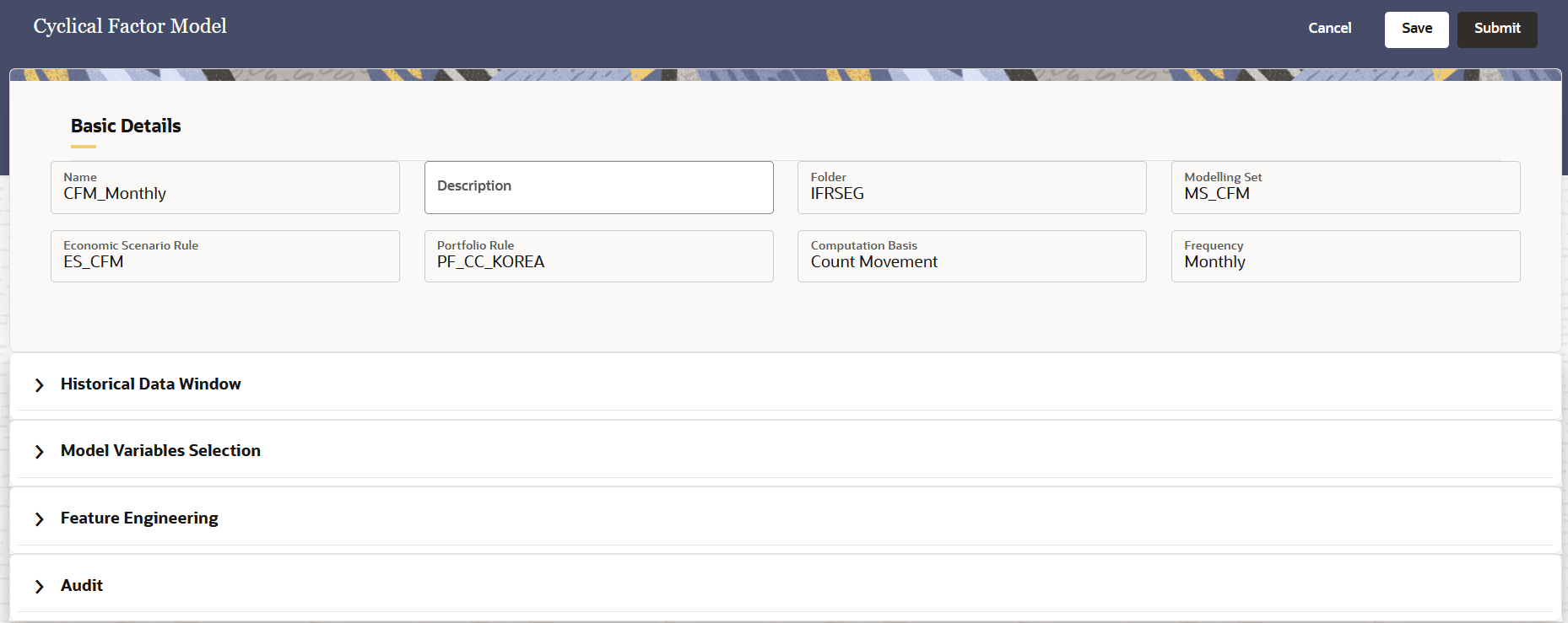 Cyclical Factor Model