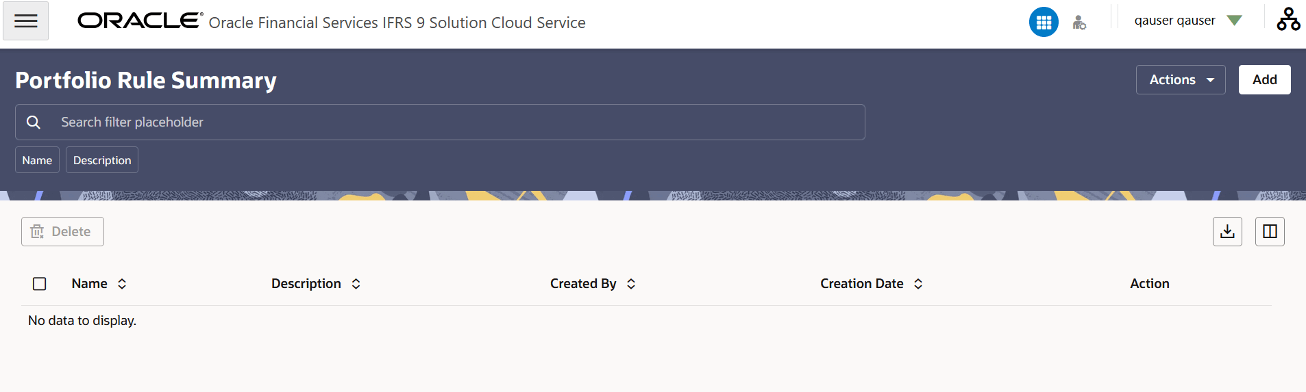 Portfolio Rule Summary Page Portfolio Rule Summary Page