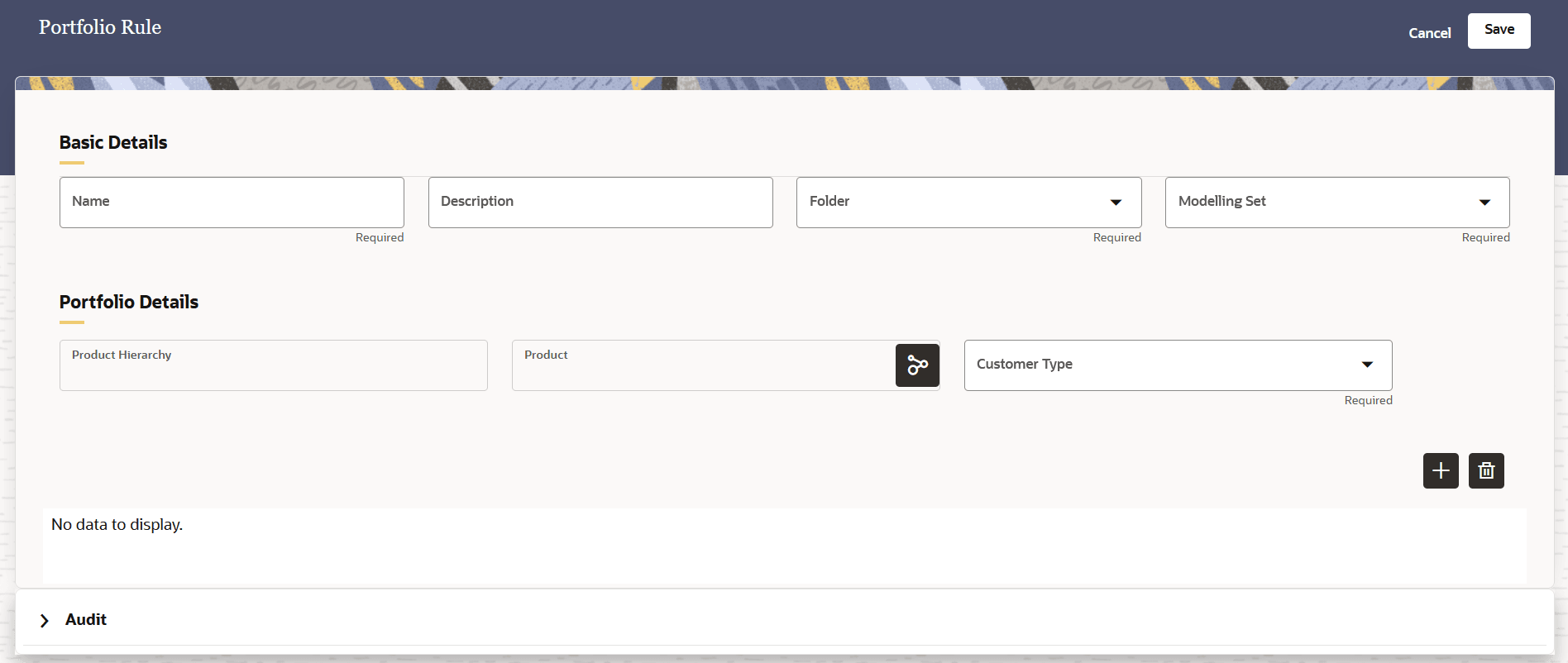 Create Portfolio Rule