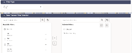This screen displays the summary of the Columns and Actions icon.