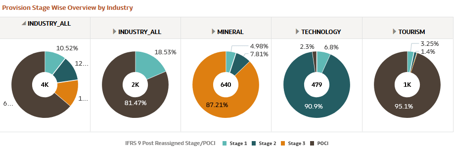Provision Stage Wise Overview by Industry