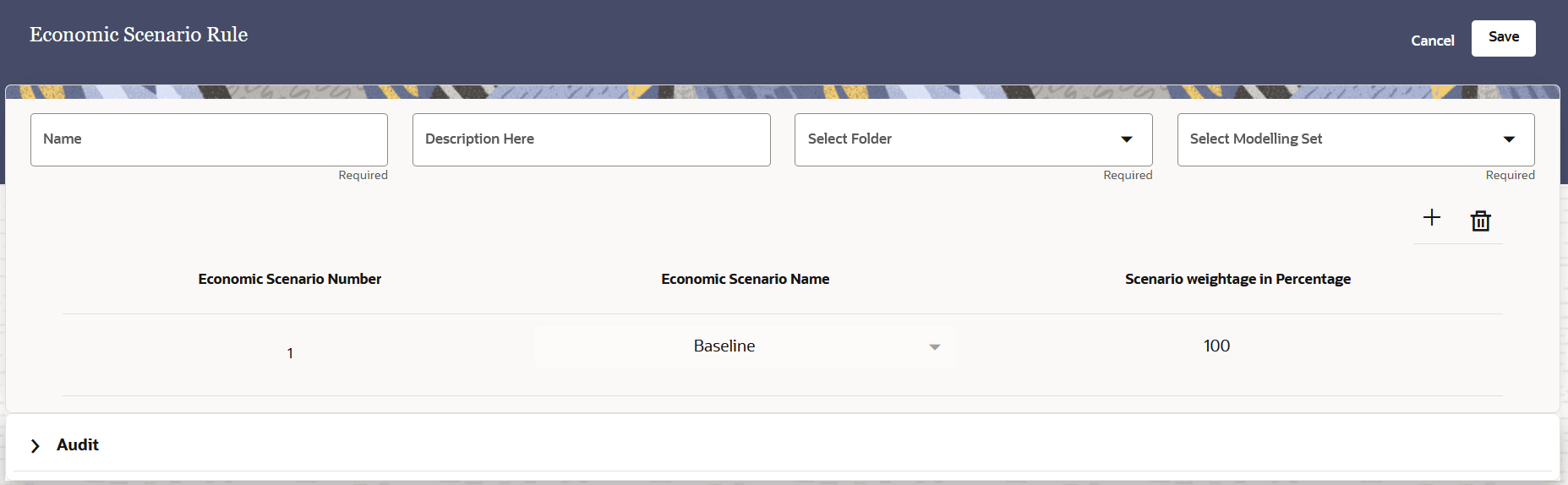 Create Economic Scenario Rules