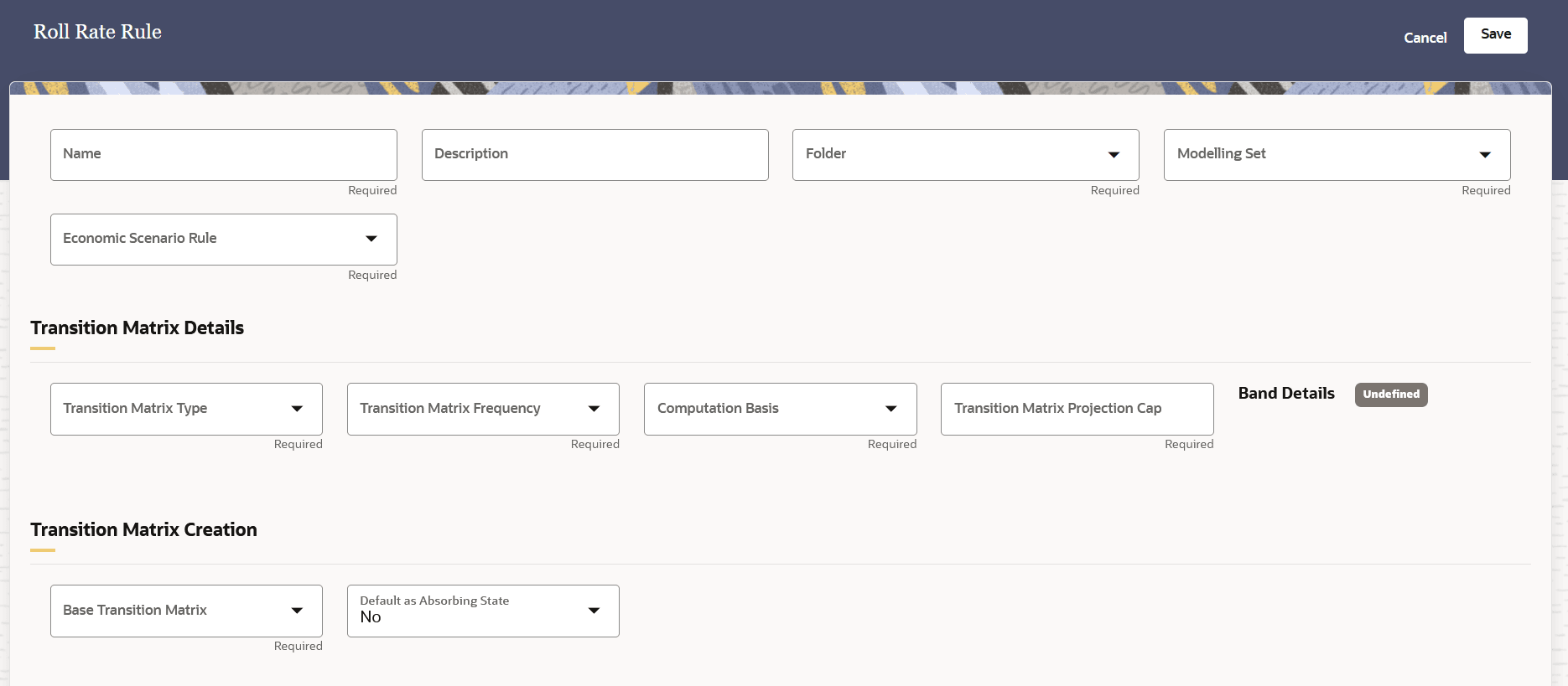 Create Roll Rate Rules