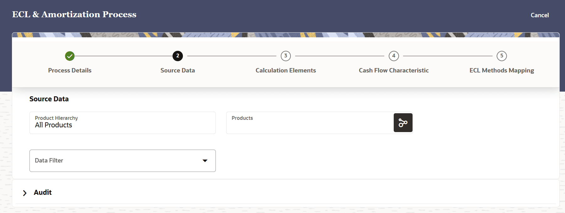 The Source Data page