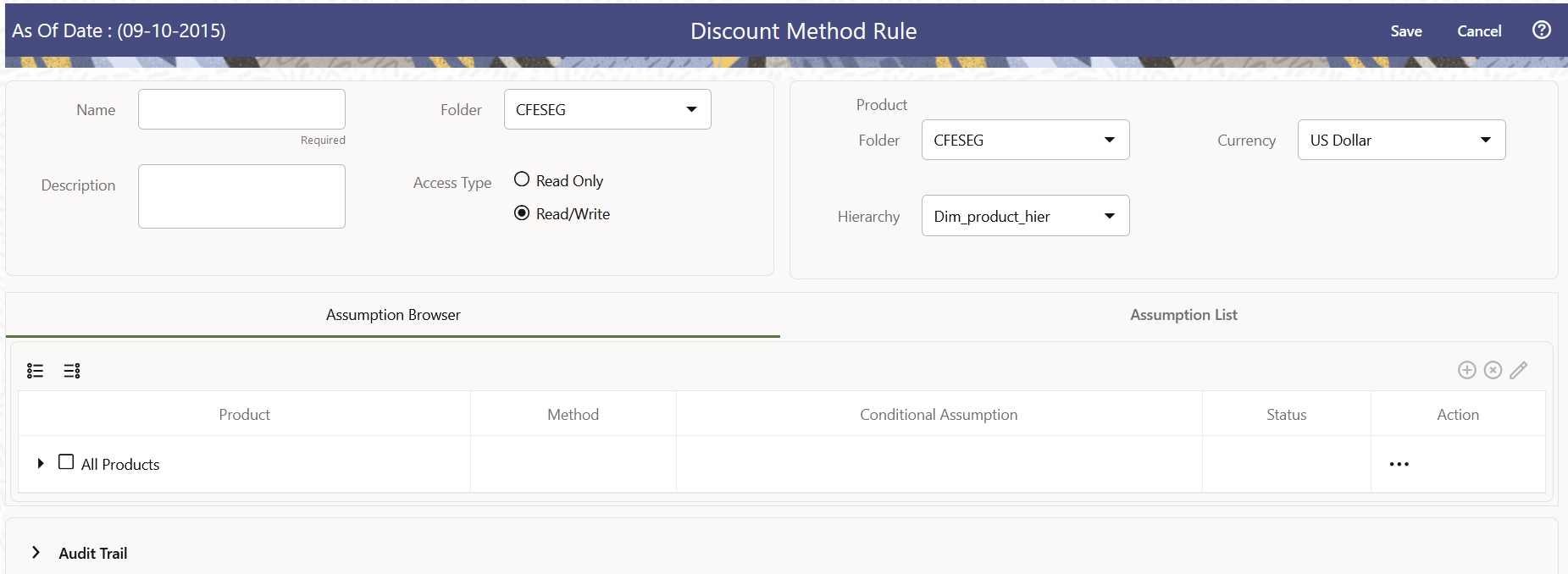 Discount Method Rule