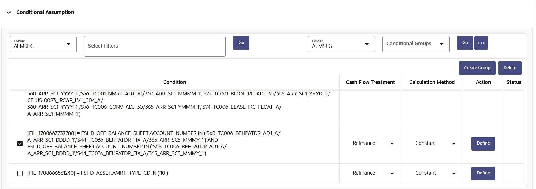 Conditional Assumption Conditional Assumption