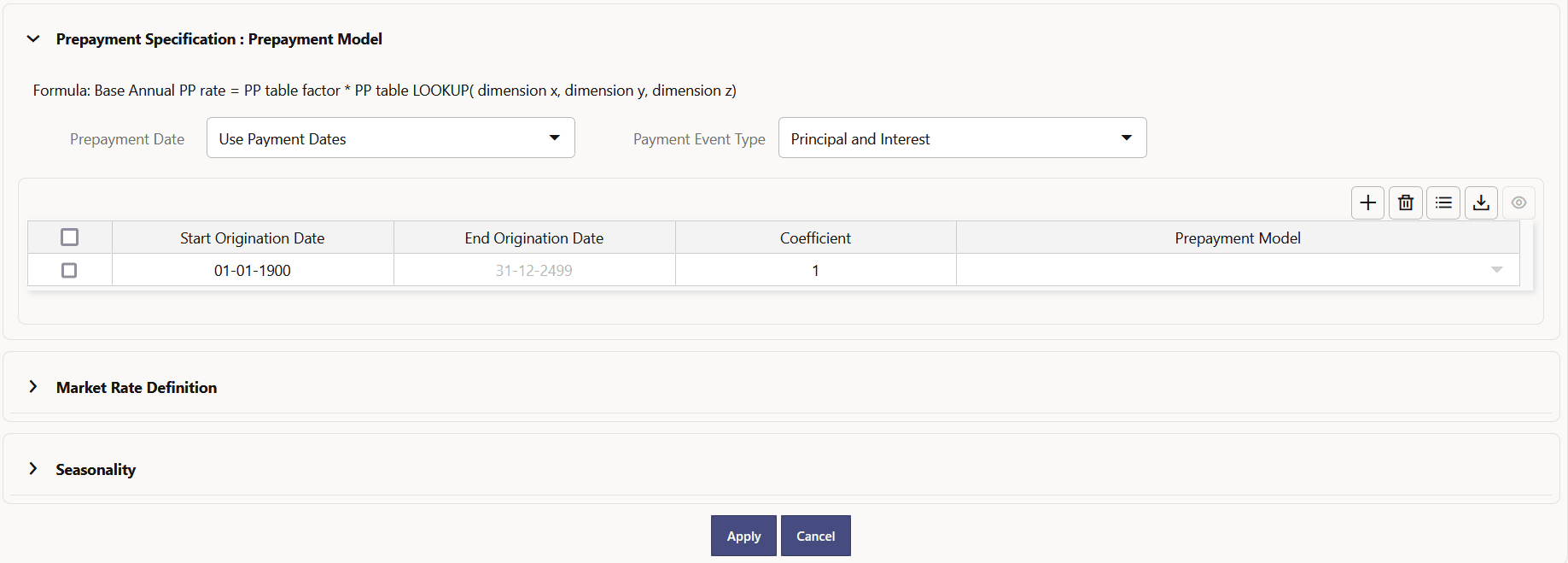Prepayment Model Method Prepayment Model Method