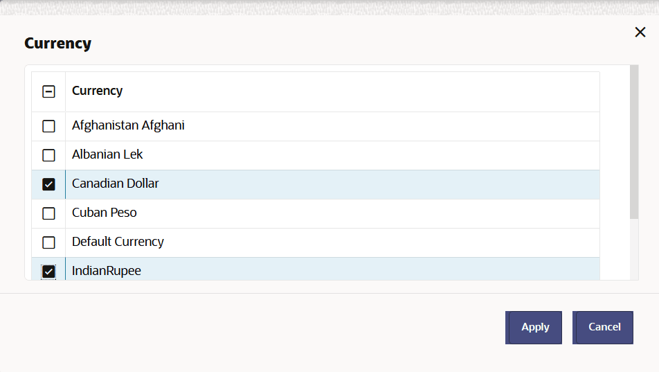 Copy Definition to another Currency Copy Definition to another Currency