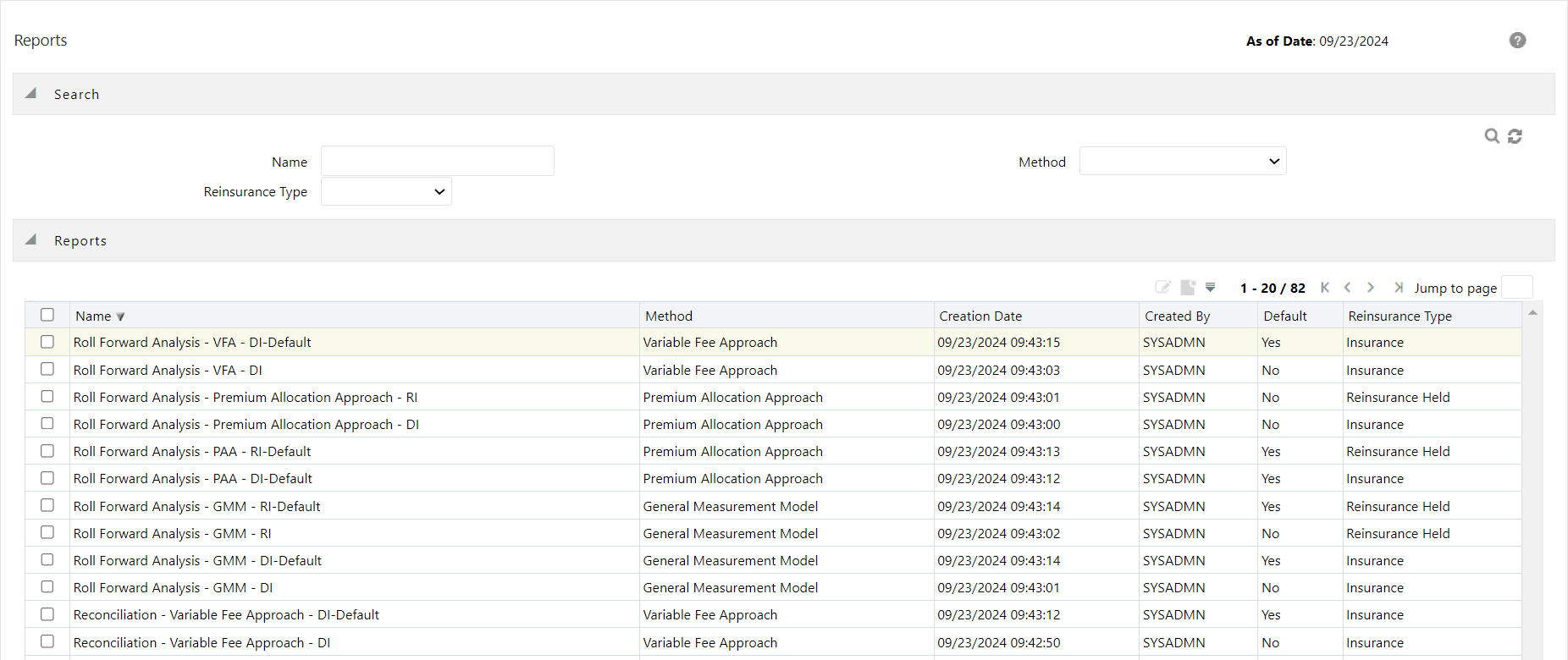 The Reports Window