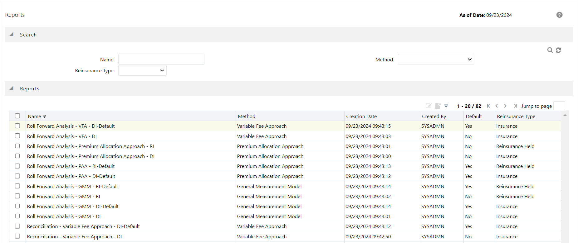 The Reports Window