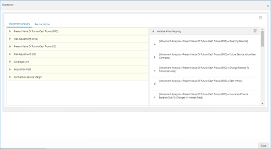 The Expression window