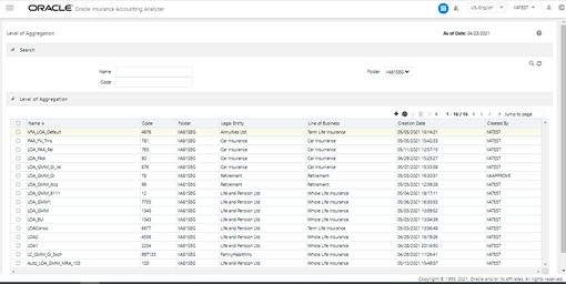 The Level of Aggregation Window The Level of Aggregation Window
