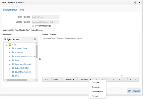 The Edit Column Formula The Edit Column Formula