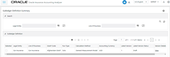 The Subledger Definition Search Results The Subledger Definition Search Results