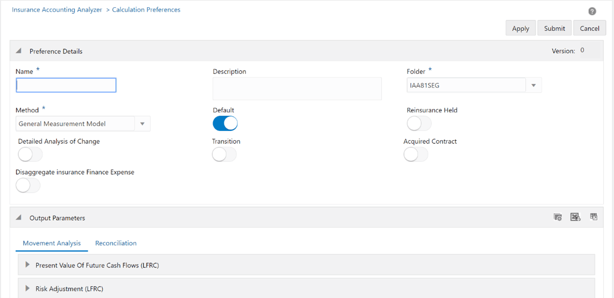 The Calculation Preferences window