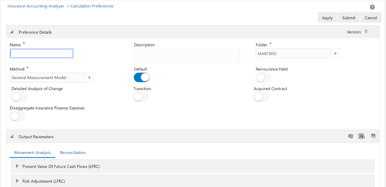 The Calculation Preferences window