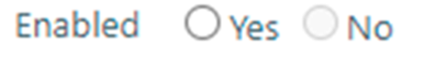 Enabled Radio button