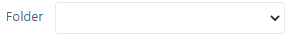 Folder drop-down menu