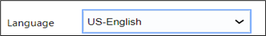 Language Selection