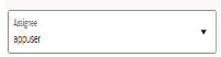 Assignee drop-down list Assignee drop-down list