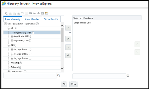 Run Definition – Hierarchy Browser