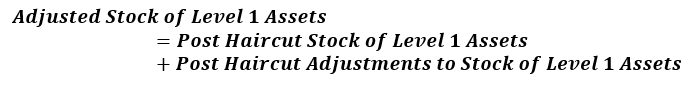 Adjusted Stock of Level 1 Assets