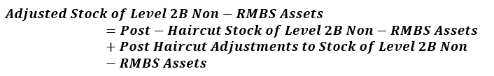 Adjusted Stock of Level 2B Non-RMBS II Assets