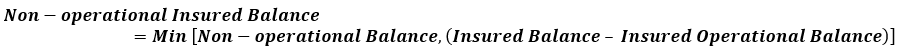 Non-operational Insured Balance