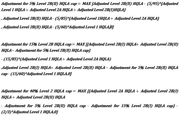 This image displays the Adjustment for HQLA Cap. This image displays the Adjustment for HQLA Cap.