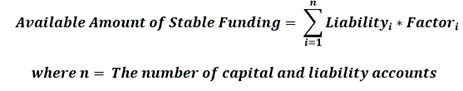 Available Amount of Stable Funding