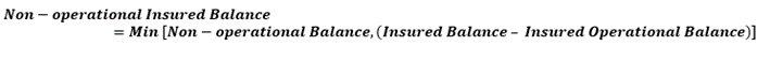 Non-operational insured balance