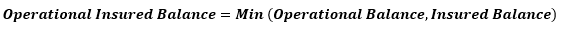 Operational insured balance
