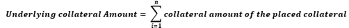Underlying amount