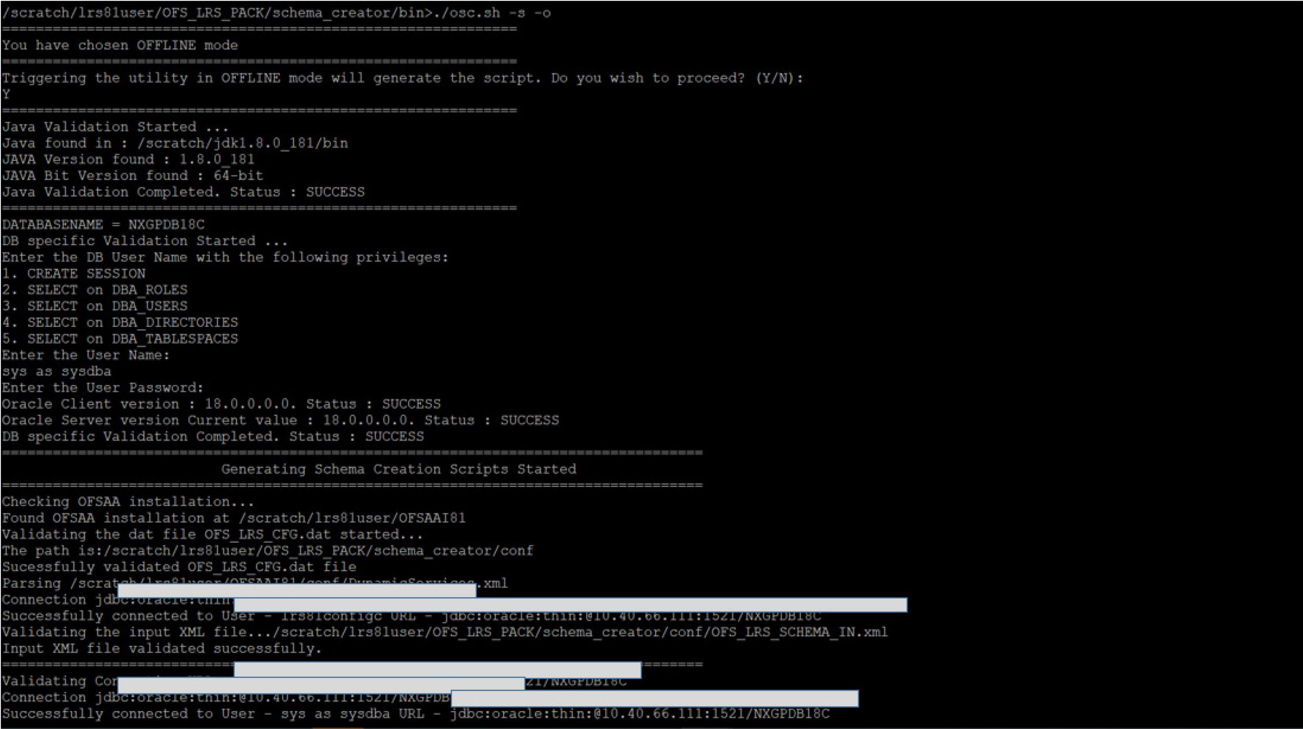 Execute the Schema Creator Utility to Install Subsequent Applications Pack