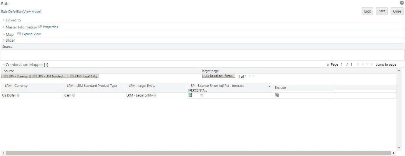 This image shows the manual adjustment rule