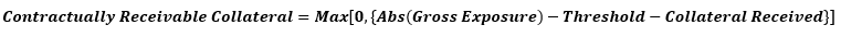 This image displays the Contractually Receivable Collateral.
