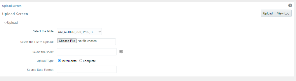 Config Schema Upload Module