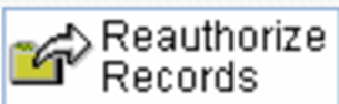 Reauthorize Records button
