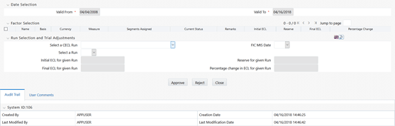 The Reserve Factor Definition Window