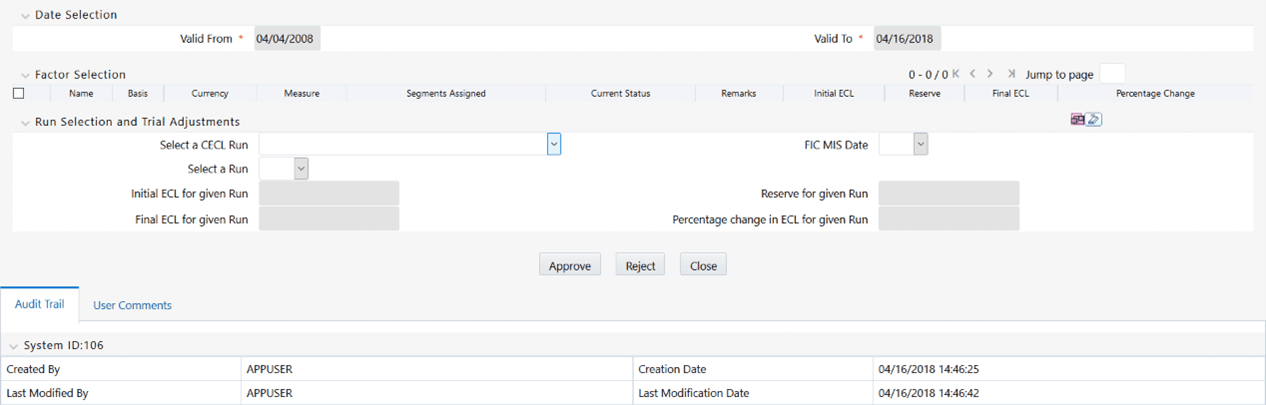 The Reserve Factor Mapping Window