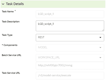 The Task Details Window