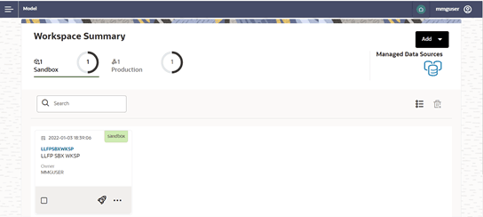 The Workspace Summary Page