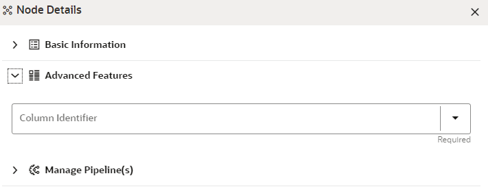 This image displays the Advanced Features.