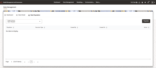 This image displays the Data Population Sub-tab.