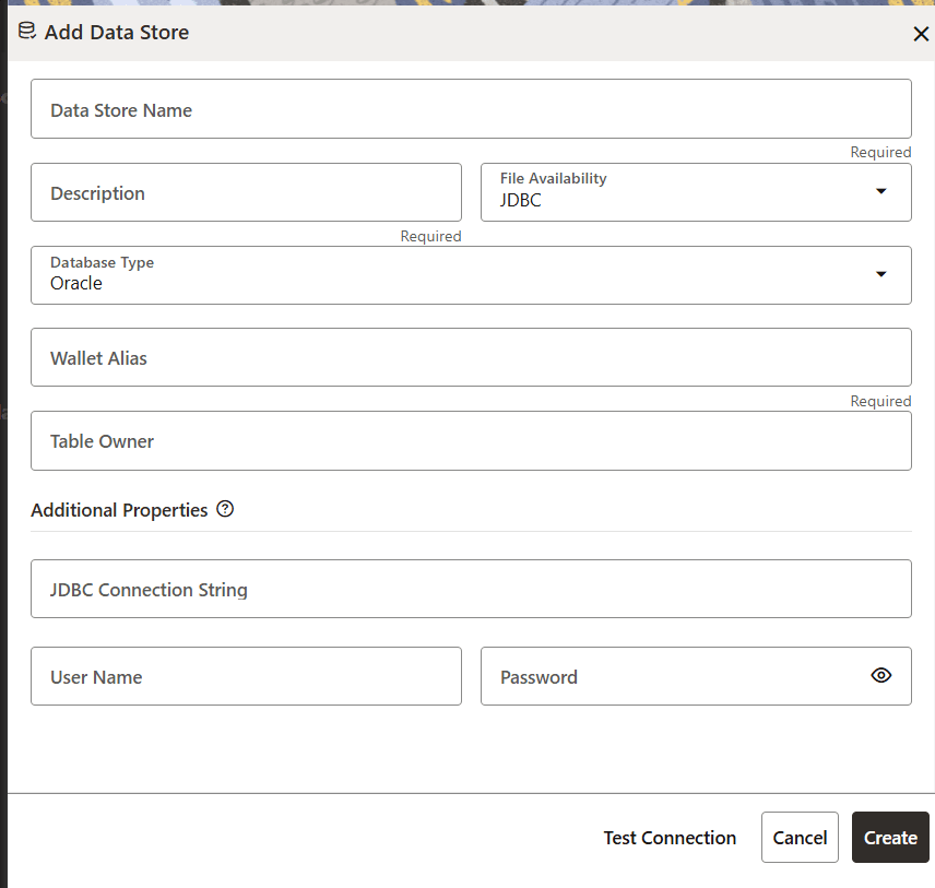 This image displays the screen to Add a Datastore.